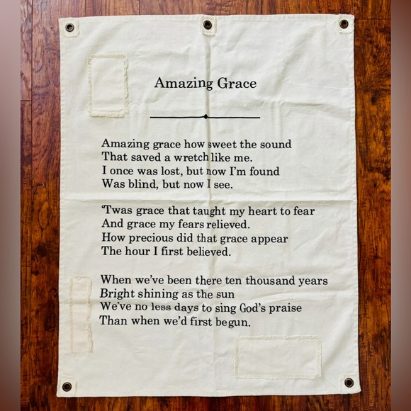 Amazing Grace Canvas Wall Hanging - Picture 3 of 3